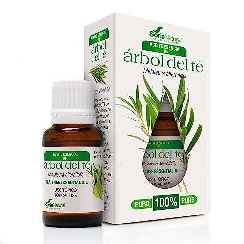 Soria Natural Tea Tree Oil - Powerful Natural Antiseptic, Helps Improve Skin Health, Acne, Fungus, Itching - 100% Pure Essential Oil - 15 ml Bottle