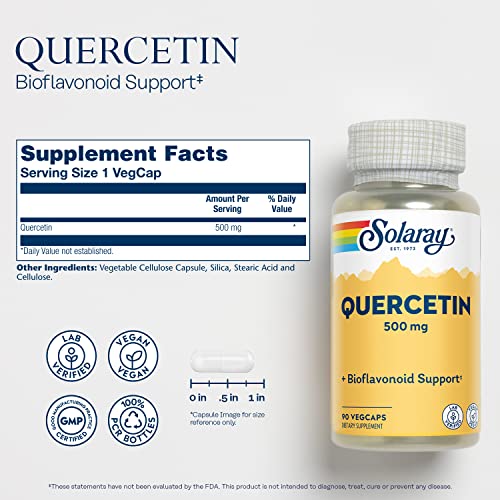 Solaray Quercetin 500 mg | Quercetin | 90 VegCaps