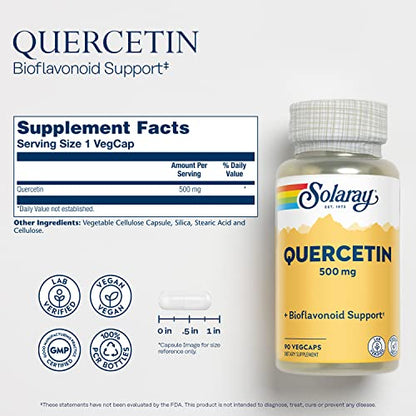 Solaray Quercetin 500 mg | Quercetin | 90 VegCaps