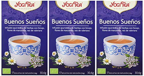 Yogi Tea Infusión de Hierbas Good Night - 17 bolsitas - [confezione da 3]