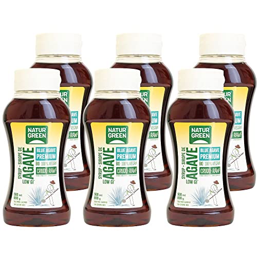 NaturGreen, Sirope Agave crudo Ecológico Bio, Endulzante natural.