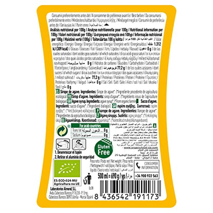 NaturGreen, Sirope Agave crudo Ecológico Bio, Endulzante natural.