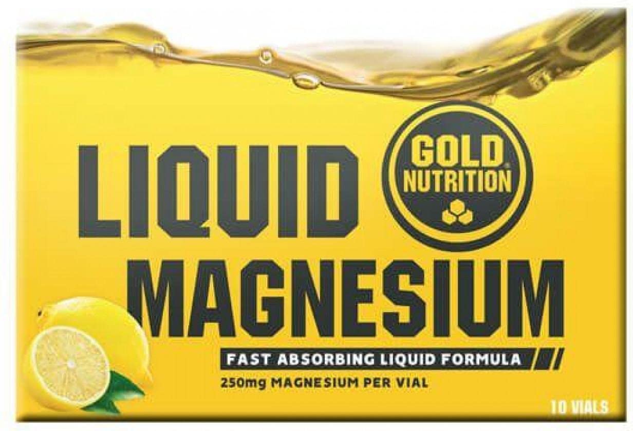 Magnesio líquido 25ml Gold Nutrition - 10 Ampollas