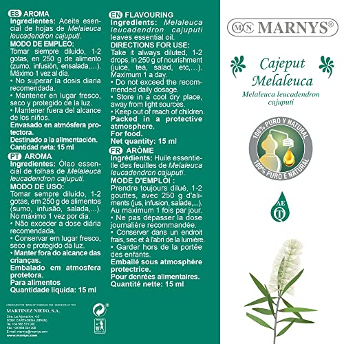 MARNYS Aceite Esencial Ciprés 100% Puro Quimiotipado 15ml