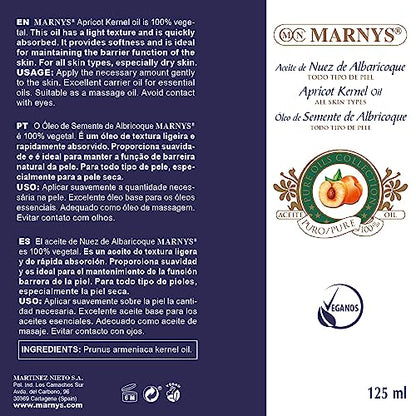 Marny's Aceite De Nuez De Albaricoque 00% Vegetal 25Ml