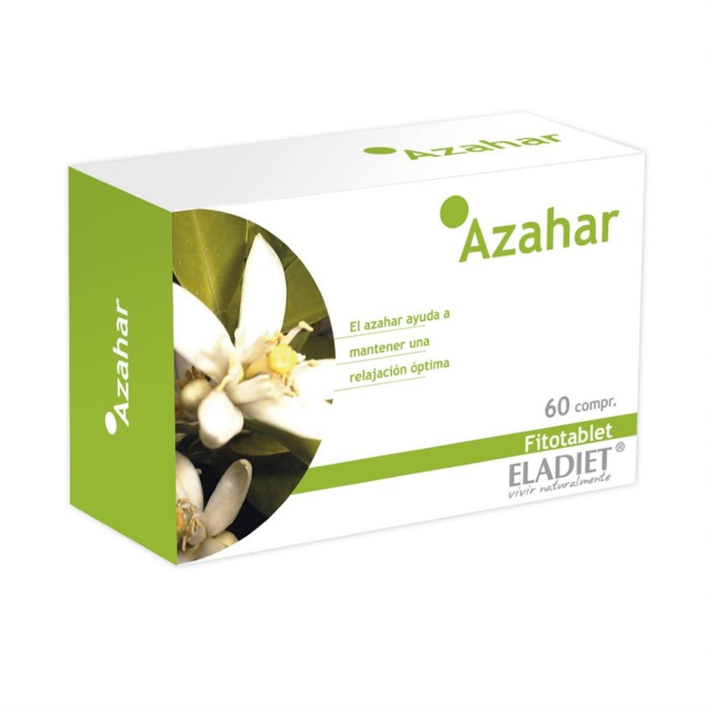 Complemento Alimenticio de Flores de Azahar - 60 Comprimidos - Ayuda a Relajarse y Descansar - Ideal para Combatir el Estrés y las Molestias - Eladiet