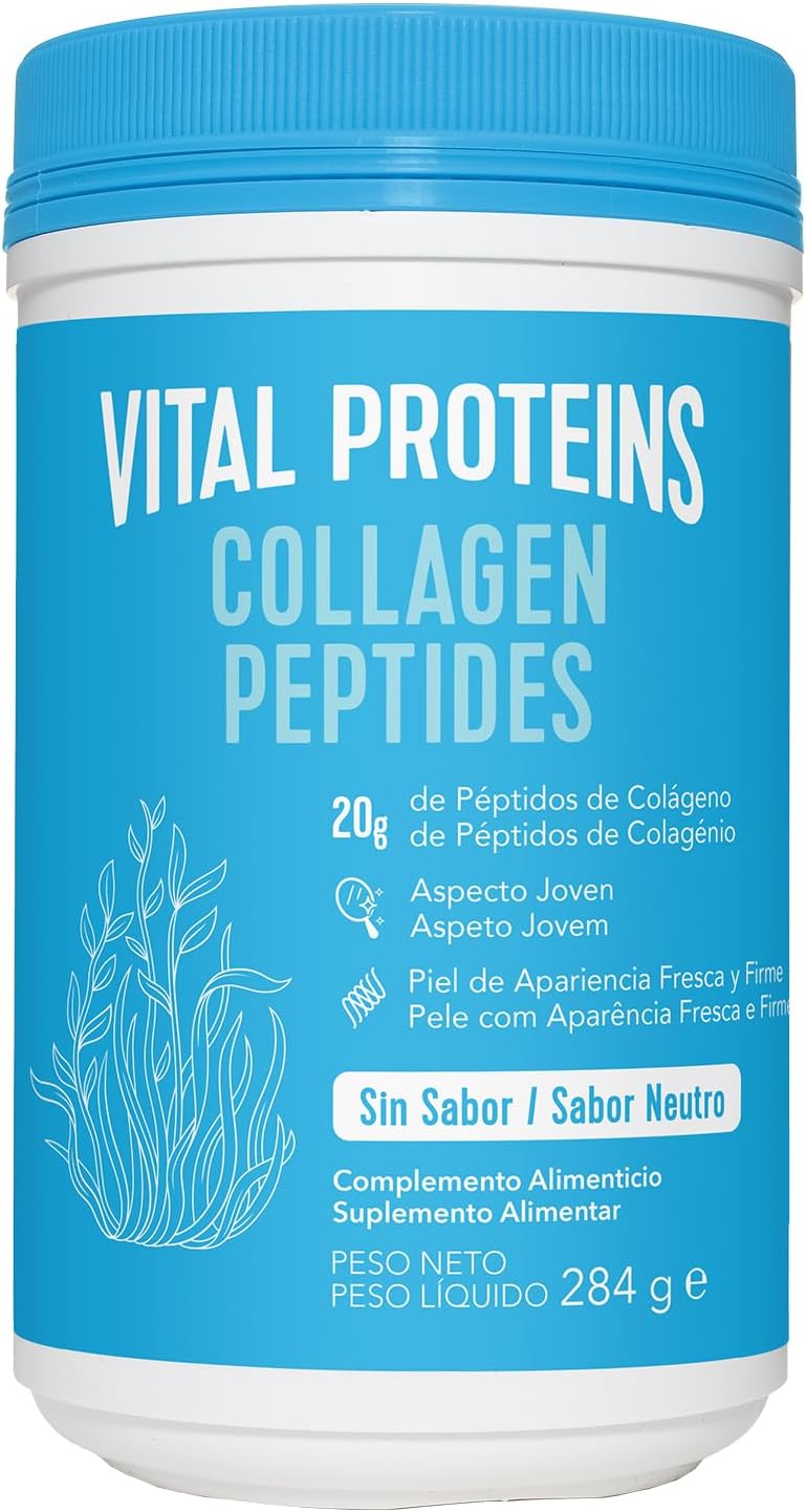 Vital Proteins Colageno en Polvo, Collagen Peptides Criados en Pastos, Colágeno Hidrolizado sin Sabor Ideal para Dietas Paleo, Cetogénica, Whole30, 284g