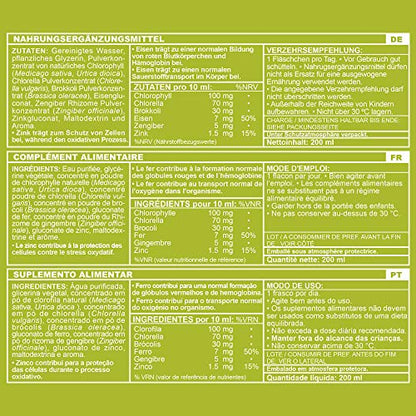 MARNYS Trazamin Clordetox - Micro Algas, Hierro y Zinc - mantenimiento de la función intestinal - Efecto antioxidante - 20 Viales