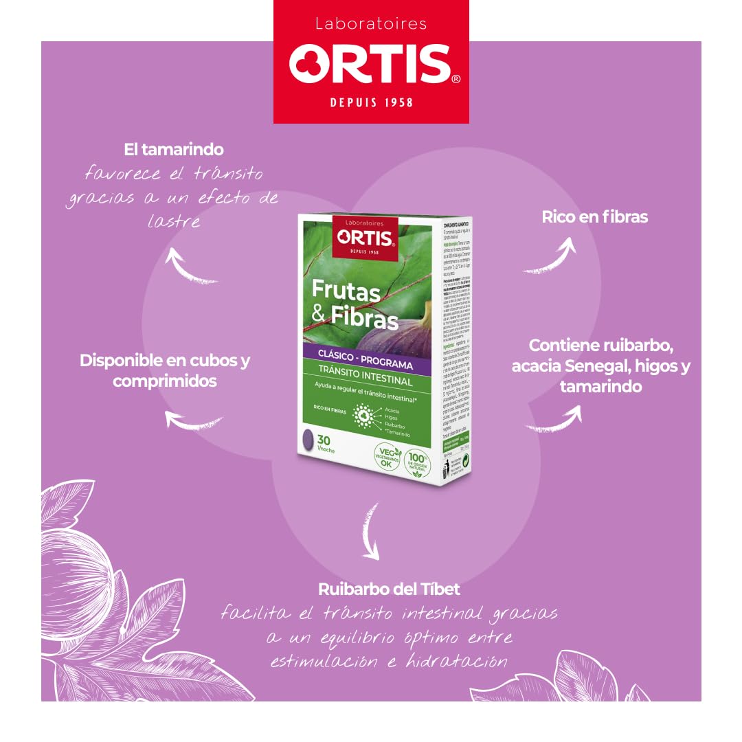 ORTIS - FRUTAS & FIBRAS REGULAR 30 comprimidos