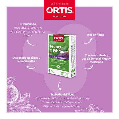 ORTIS - FRUTAS & FIBRAS REGULAR 30 comprimidos