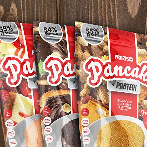 Prozis Pancake + Protein: Tortitas de avena con proteína, Brownie de chocolate - 900 g