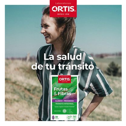 ORTIS - FRUTAS & FIBRAS REGULAR 30 comprimidos
