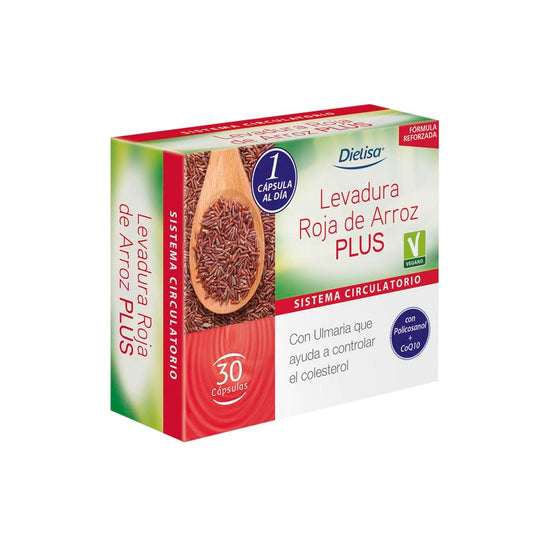 Dielisa - Levadura roja de arroz Plus - 30 cápsulas