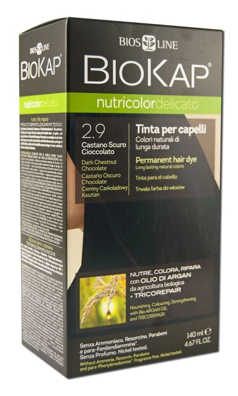 Biokap Tinte Castaño Oscuro Chocolate 140 ml 2.9 Delicato 140 ml