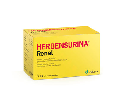 DEITERS - Herbensurina 20 Infusiones, en Polvo, Tratamiento Cálculos Renales, Sobres para Prevención, para Riñones Limpios, a Base de Planta Rompe-piedras, Natural