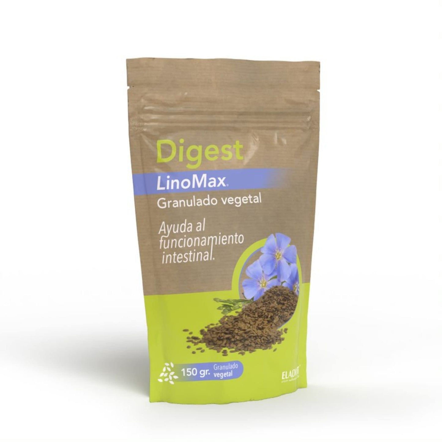 Complemento Alimenticio Digest Linomax - 150 g - Favorece el Tránsito Intestinal - Ayuda a Reducir Molestias Digestivas - Propiedades Depurativas y Antioxidantes - Eladiet