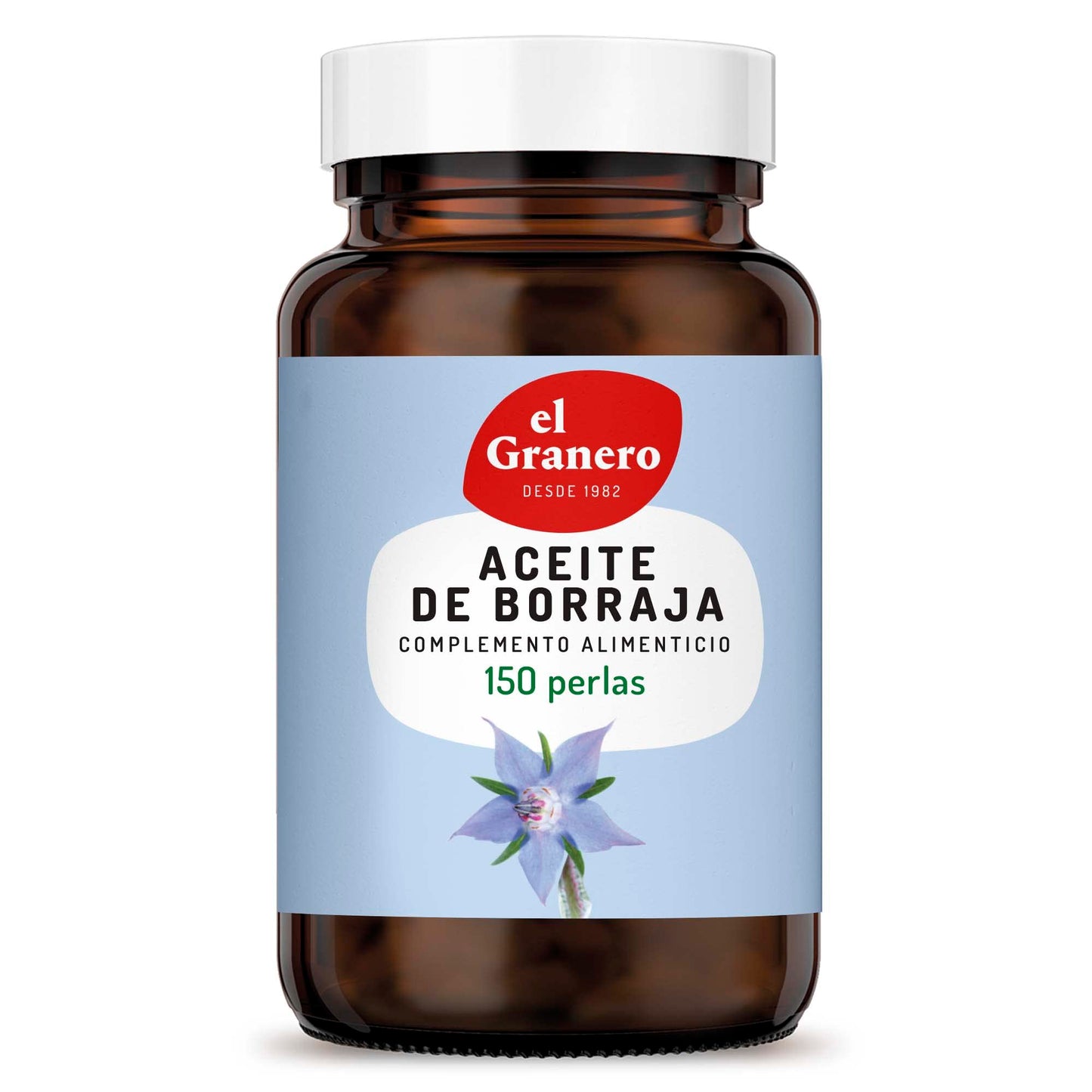 El Granero Integral - Aceite de Borraja - 150 Perlas - Elaborado a Base de Aceite de Borraja, AGL y Vitamina E - Ayuda a la Salud de la Piel y a la Correcta Circulación de la Sangre