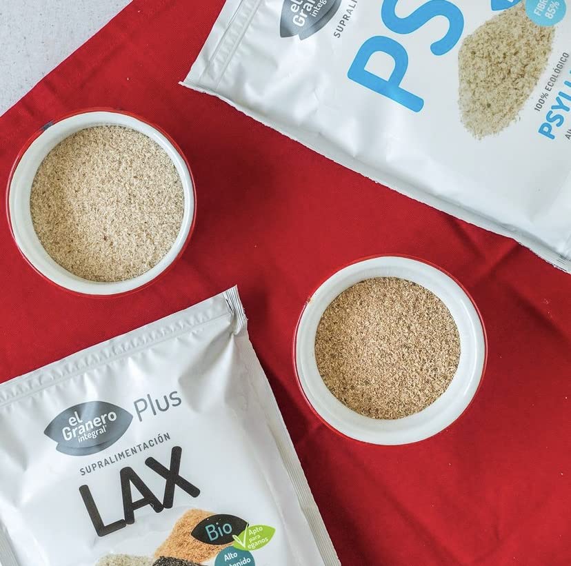 El Granero Integral - LAX Transit Ecológico de 150 g - Salvado de Trigo, Psyllium y Cáscara de Chía - Rico en Fibra - Ideal para Mezclar con Bebidas y Preparar Batidos