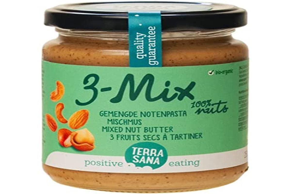 Terrasana 3Mix, Crema De Frutos Secos (Sin Cacahuete) 250 G 250 G 500 ml