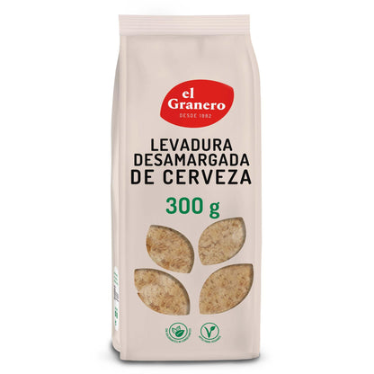 El Granero Integral - Levadura de Cerveza Desamargada - 300 g - Rica en Vitaminas, Minerales y Aminoácidos - Ideal para el Cuidado de la Piel - Propiedades Probióticas - Apta para Veganos