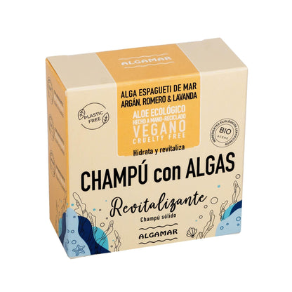 Champú REVITALIZANTE con algas en pastilla 100 g