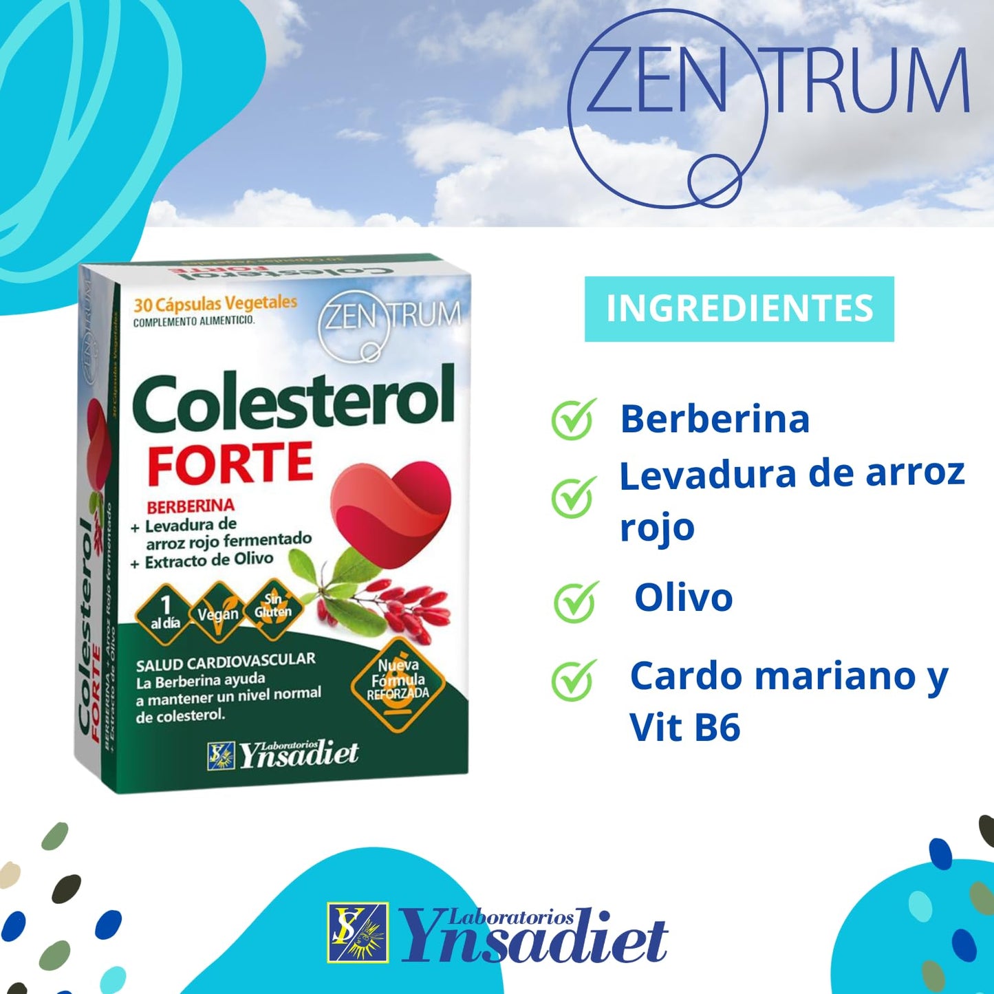Colesterol Forte - Zentrum - 30 càpsulas
