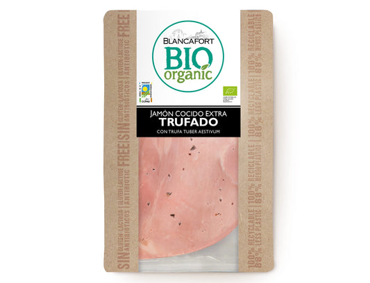 JAMON COCIDO EXTRA CON TRUFA BIO_ORGANIC BLANCAFORT - LONCHAS 80 gr PACK 8