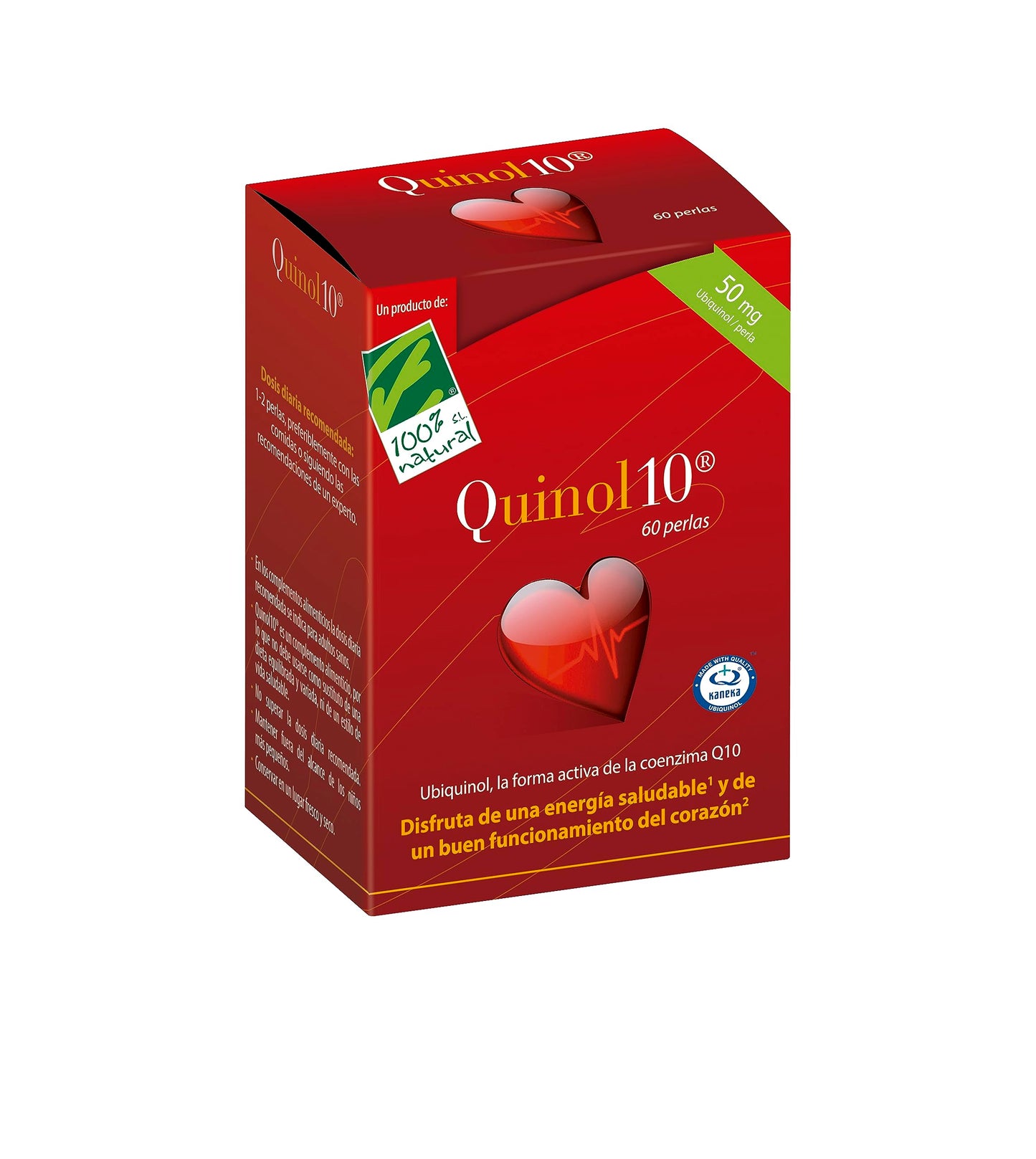 100% natural Quinol10 Vitamina B1 - 60 Cápsulas