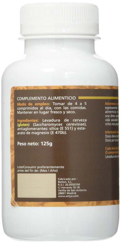 SOTYA - SOTYA Levadura de Cerveza 250 comprimidos 500mg