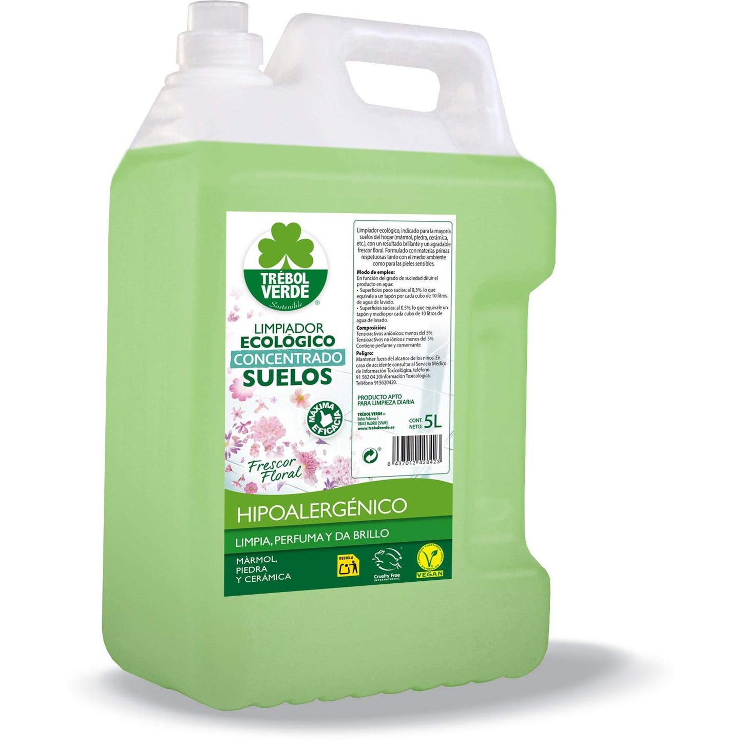 Trebol Verde Limpiador Multisuperficies 5L 5000 ml