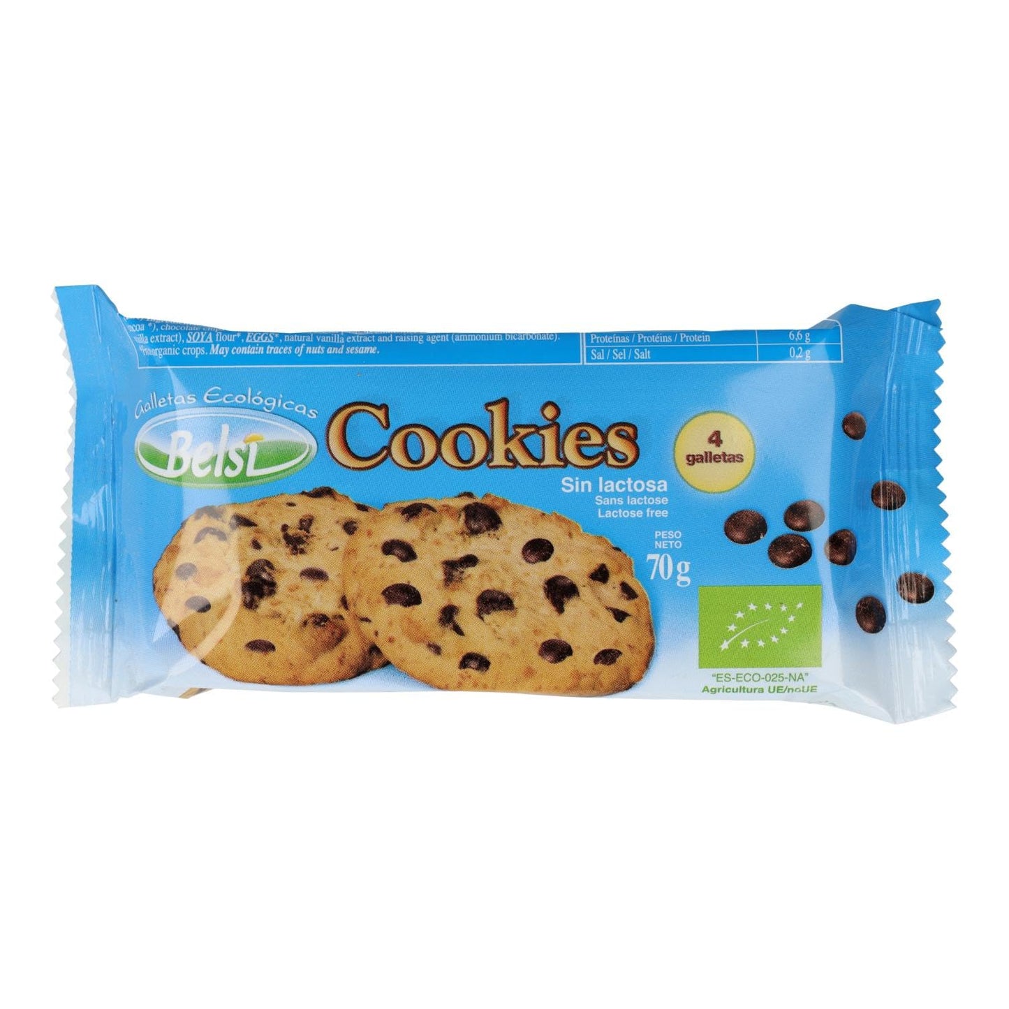 Cookies Ecologicas 70gr Belsi