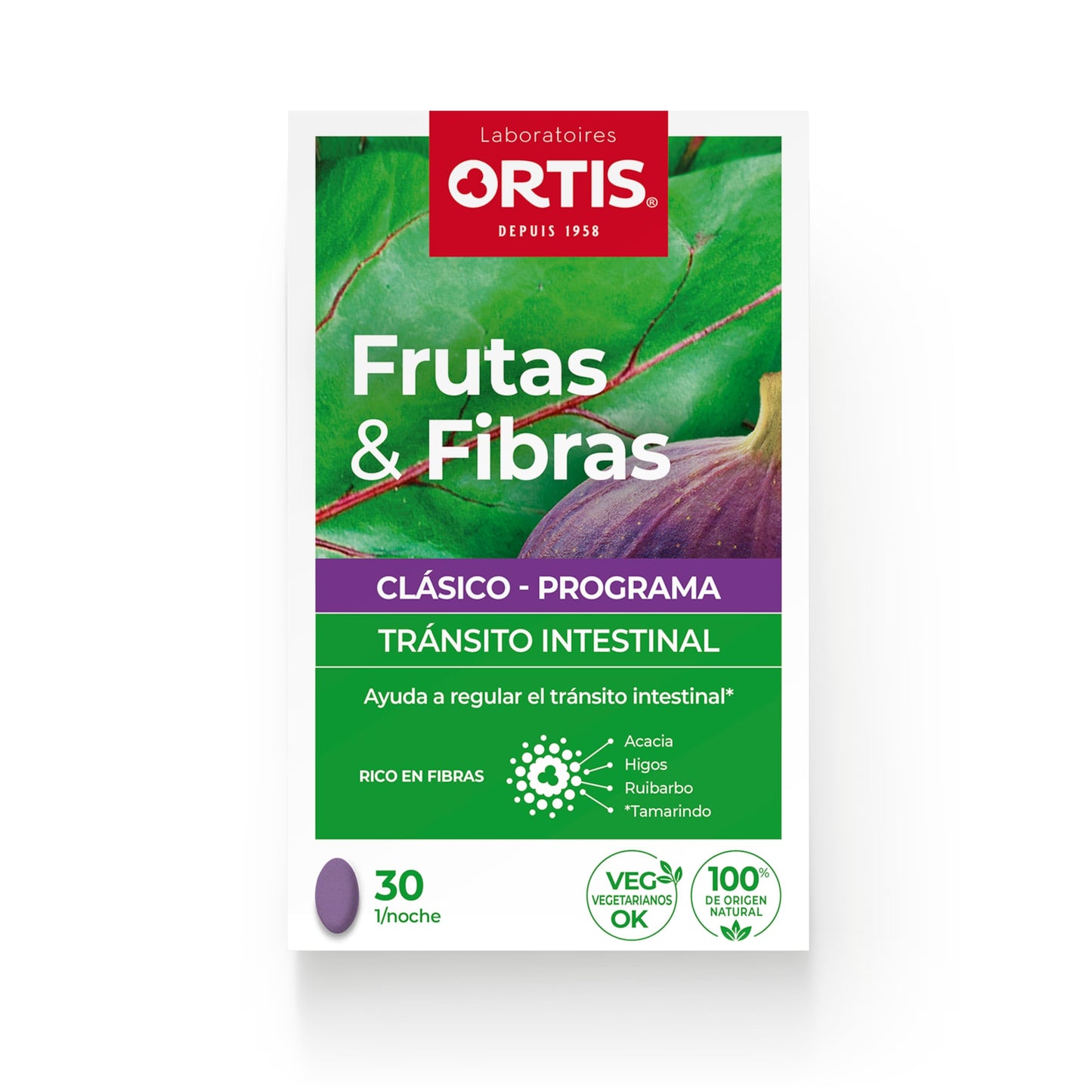 ORTIS - FRUTAS & FIBRAS REGULAR 30 comprimidos