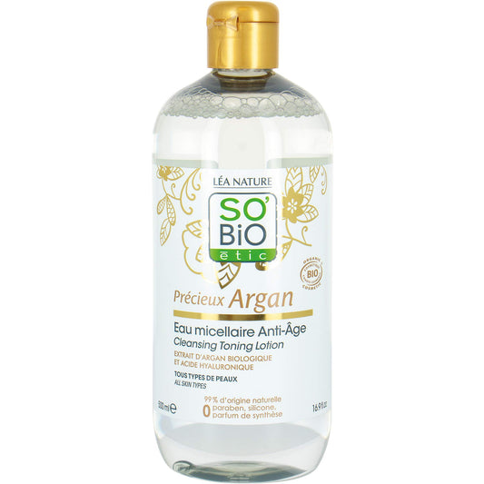 SO'BiO ETIC Precious argán micelar Anti-Edad, 500 ml