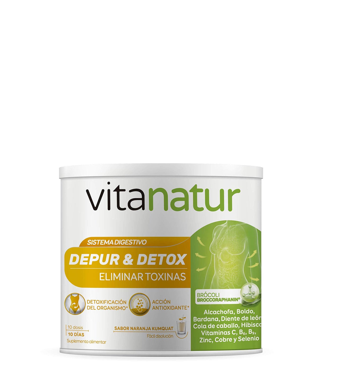 Vitanatur - Depur & Detox (1), Complemento Alimenticio con Extractos de Plantas, Vitaminas, Ácido Fólico y Minerales, Ingredientes que ayudan a Eliminar Toxinas (1), Acción Antioxidante (1) - 200 g