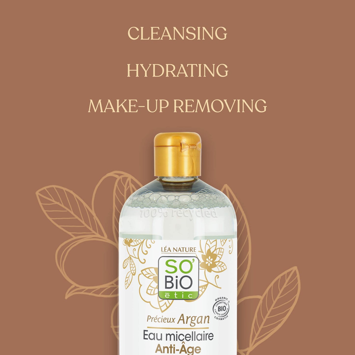 SO'BiO ETIC Precious argán micelar Anti-Edad, 500 ml