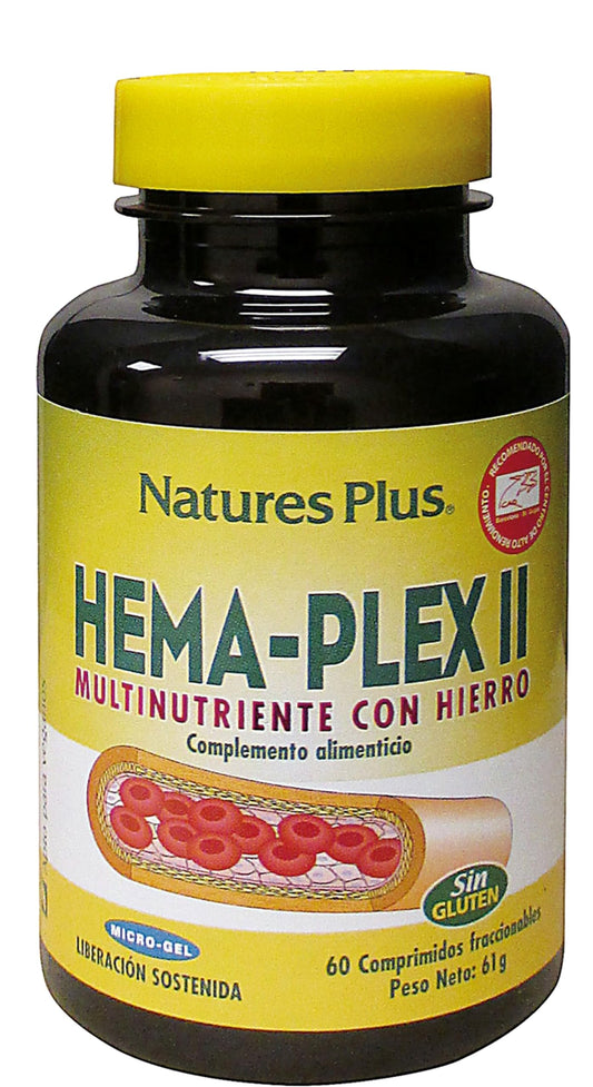 Nature's Plus Hema-Plex II - 60 Comprimidos