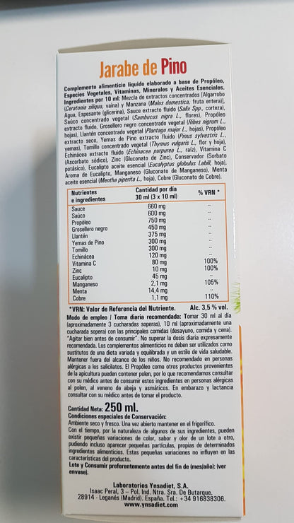 JARABE DE PINO, YNSADIET 250 ml