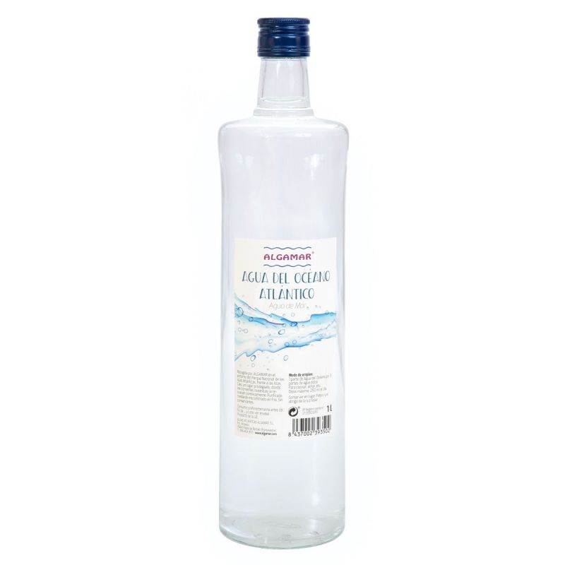 Agua del Océano Atlántico – 1 Litro en Cristal