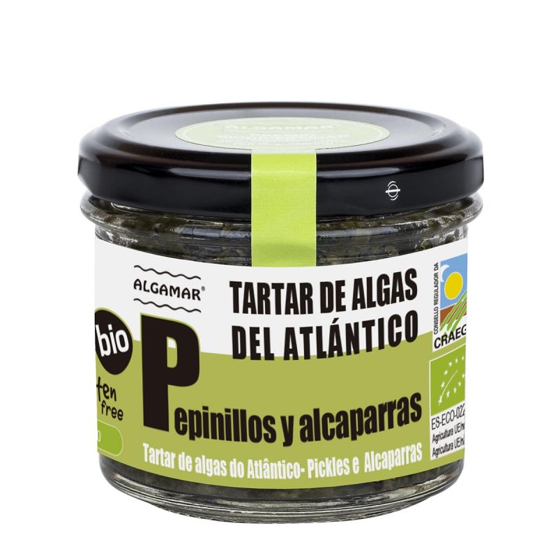 Tartar de Algas del Atlántico Pepinillos y Alcaparras