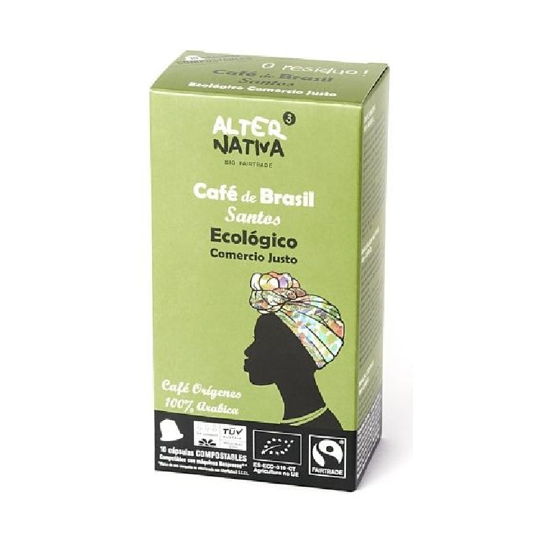 Café Brasil Santos Bio-Ft. 10Uds 5G Cápsulas