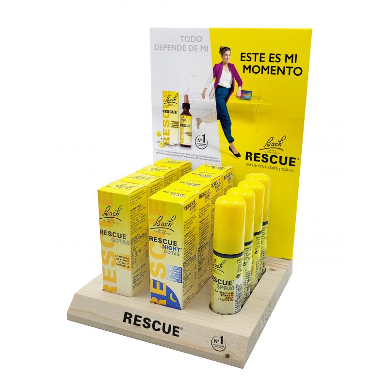 Rescue Expo. Madera 4 20 Ml, 4 Nigh, 4 Spray