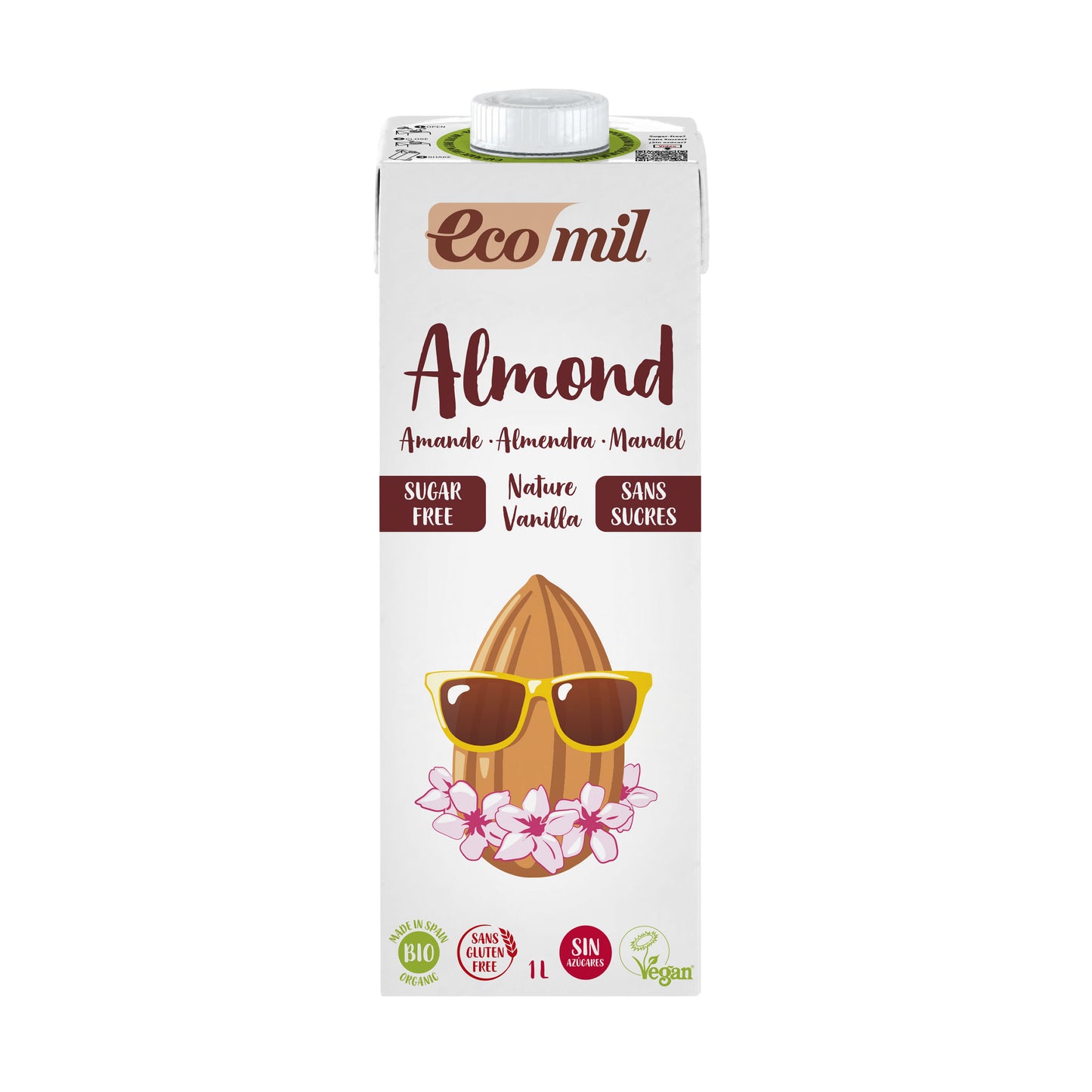 Bebida Almond Nature Vanilla Bio 1L