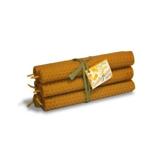 Pack de 6 Velas de Cera de Abejas (15 Cm.)