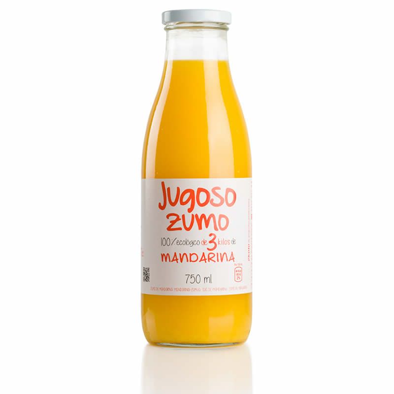 Zumo de Mandarina Bio,100% Exprimido 750 ml