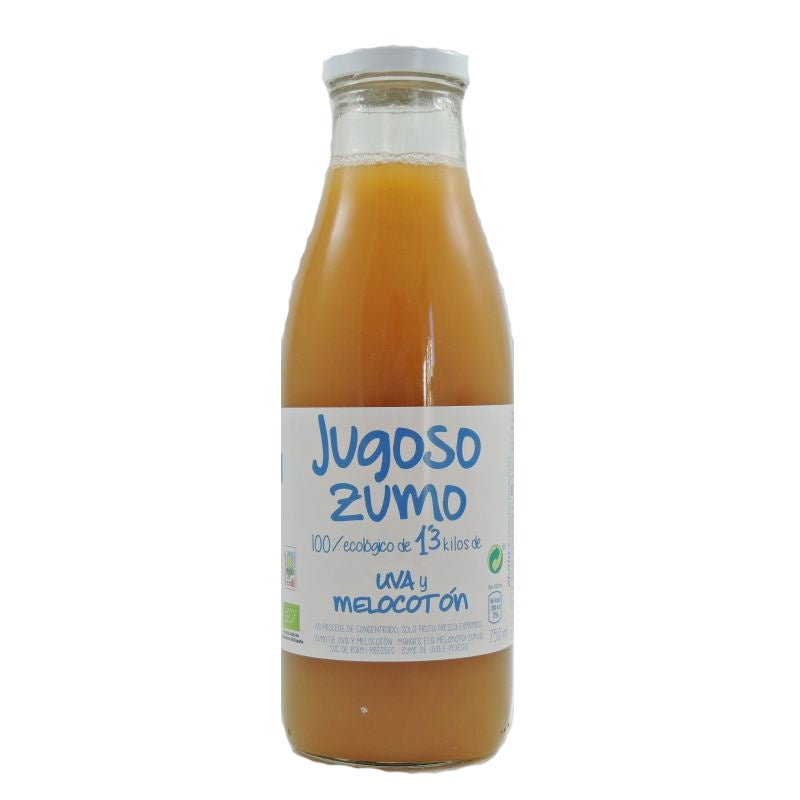 Zumo Uva - Melocotón Bio, 100% Exprimido 750 ml