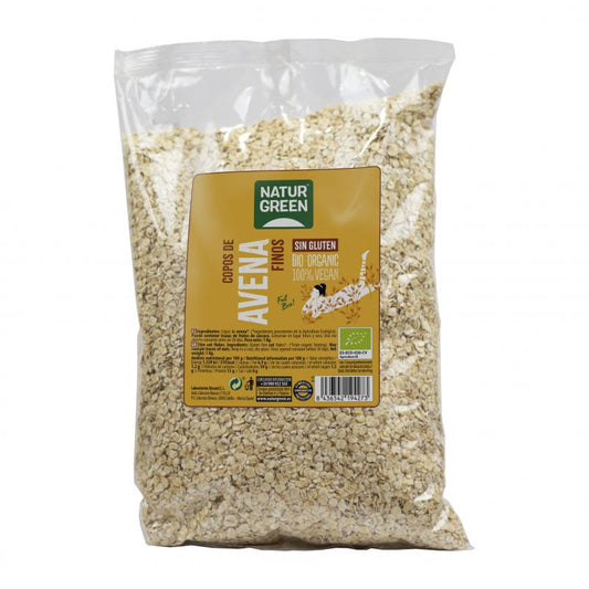 Copos de Avena Finos sin Gluten Bio 1 Kg