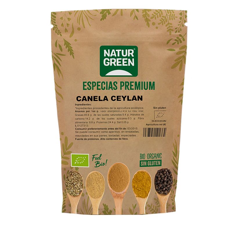 Especia Canela Ceylan Bio 100 G