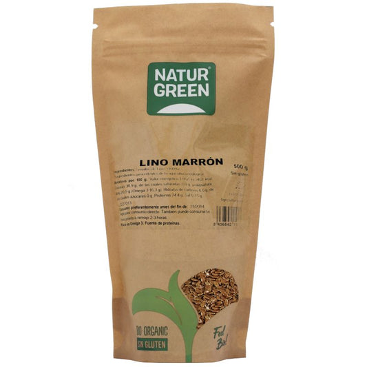 Lino Marron Bio  500 G
