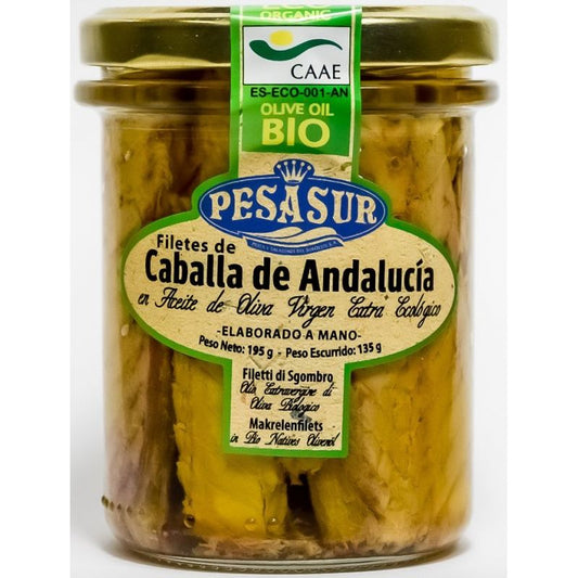 Filetes de Caballa de Andalucía (Tarro Cristal)