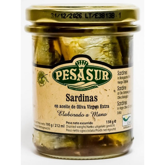 Sardinas 3/4 Piezas (Tarro Cristal)